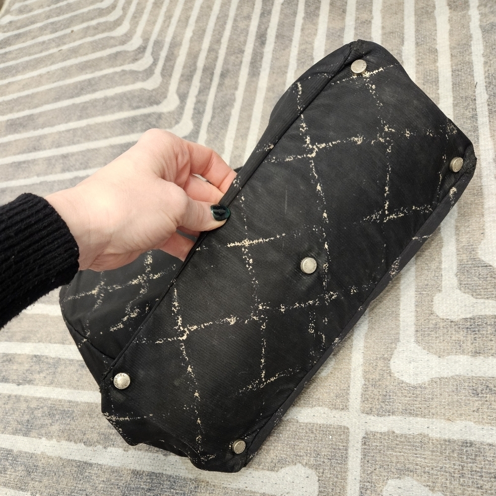 CHANEL Old Travel Line Nylon Black Suitcase + Tote - Picture 16 of 16